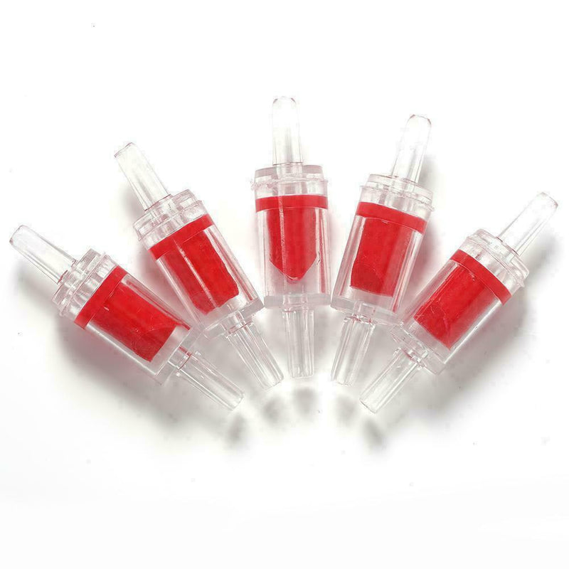1pc CO2 Aquarium Non-Return One Way Red Retention Valve Fish Tank Air Pump P1J4