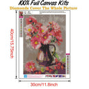 5D DIY Full Round Drill Diamond Painting Flowers Art Embroidery Kits (B921)