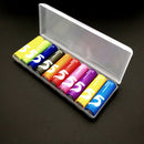 Portable plastic battery case cover holder storage box for 10pcs AA Batteries  Z
