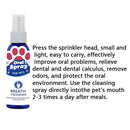 Pet oral cleanser 60ml Mouth Spray Dog Puppy Fresh Breathing Dental Care Useful
