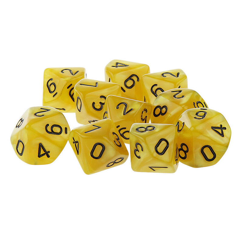 20pcs 16mm D10 DiceBoard Game Dice for Dungeons and Dragons DND TRPG Games