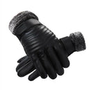 Men Leather Winter Warm Gloves Motorcycle Cycling Windproof Warmer GlovesB Nw