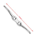 5pcs Stainless Steel Flagpole Rope Cleat Hook 110mm Boat Mooring Accessories