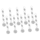 10pcs Christmas Drops Festival Party Xmas Tree Hanging Crystal Pendant Decor