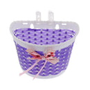 2x Kids Bike Purple Boys Shopping Holder Detachable Bowknot Accessories