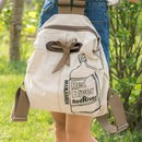 Cotton And Linen Backpack Female Korean Version Of The Graffiti Leisure Tra
