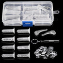 Eyeglass Glasses Screw Nut Nose Pad Washer Optical Repair Tool Assortment Kit Gw