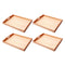 4-Pack Montessori Trays Beads Storage Holder with Handle for Early Teaching