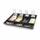 7 Grids Coin Money Plastic Storage Box Bill Cash Tray Organizer With Metal Clips