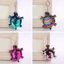 New Animal Car Women Tortoise Keyring Handbag Pendant Sequins Keychain Bag  S4Q5