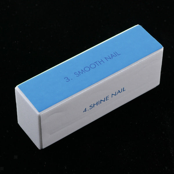 5pcs Nail Files Buffer Shiner Polisher Brush Kit for Nail Art Supplies, 100/180