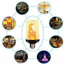E27 96LED Dynamic Flame Light Torch Fire Bulb Lamp Outdoor Home Wall Decor Lamp
