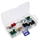 71 pcs/Set A/C Rubber Gasket AC Valve Core Remover Tool Assortment Kit F5L8