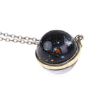 Solar System Necklace Pendant Galaxy Double Sided Pendant Universe JewelryOZ