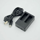 Dual usb charger with Micro usb cable Gopro accessories for Gopro Hero 5 Black