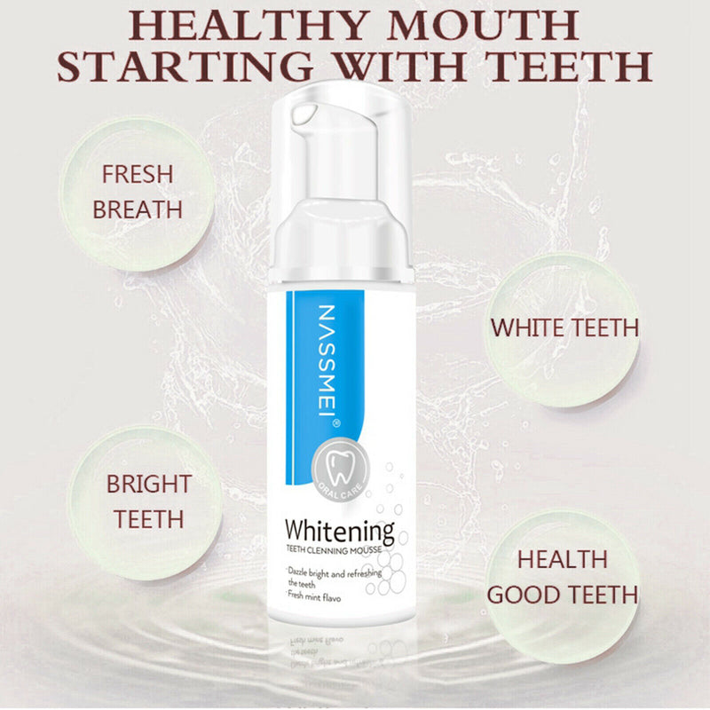 Natural Teeth Tooth Whitening Toothpaste Gums Shining Mousse Deeply Cleaning