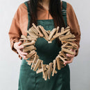 Modern Heart-shaped Driftwood Hanging Ornament Decoration Wall Decor DIY Crafts