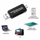 Micro USB OTG To USB 2.0 Micro SD/Adapter SD Card Reader With Standard USB Male^