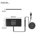 5/7.5/10W C1 Car Qi Wireless Charger Pad Fast Charging Dock Station Non-Sli D6E2