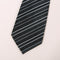 New Classic Striped Black White JACQUARD WOVEN Silk Men's Tie Necktie #gib