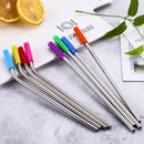 8pcs/set Silicone Tips Cover Food Grade Cover for 6mm Stainless Steel Straws BX
