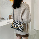 Leather Cloud Crossbody Bag Women Animal Pattern Chain Shoulder Handbag (3)