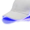 LED Luminous Baseball Cap Optical Fiber Light Up Hat Rave Party Hip-Hop White
