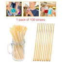 100PCS / Pack A+ Grade 20CM Wheat Straw Environmentally Friendly Straw Chic Home
