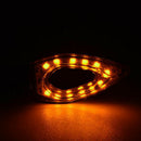 2pcs Triangle Amber LED Front/Rear Turn Signal Blinker Lights For Moto RNJ