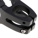 Durable 31.8mm Hollowed Short Handlebar Short Bar Aluminium Bike Stems Black