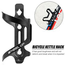 Bike Water Bottle Cage Aluminum Alloy MTB Cycling Drink Cup Holder (Black)