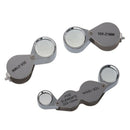 3 pcs Jeweler Eye magnifier Set 10x + 30x + Dual Enlargement Magnifying Gla