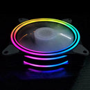 Computer Rgb 12 Led Monochromatic Lights Silent Case Control W/remote Q4K9