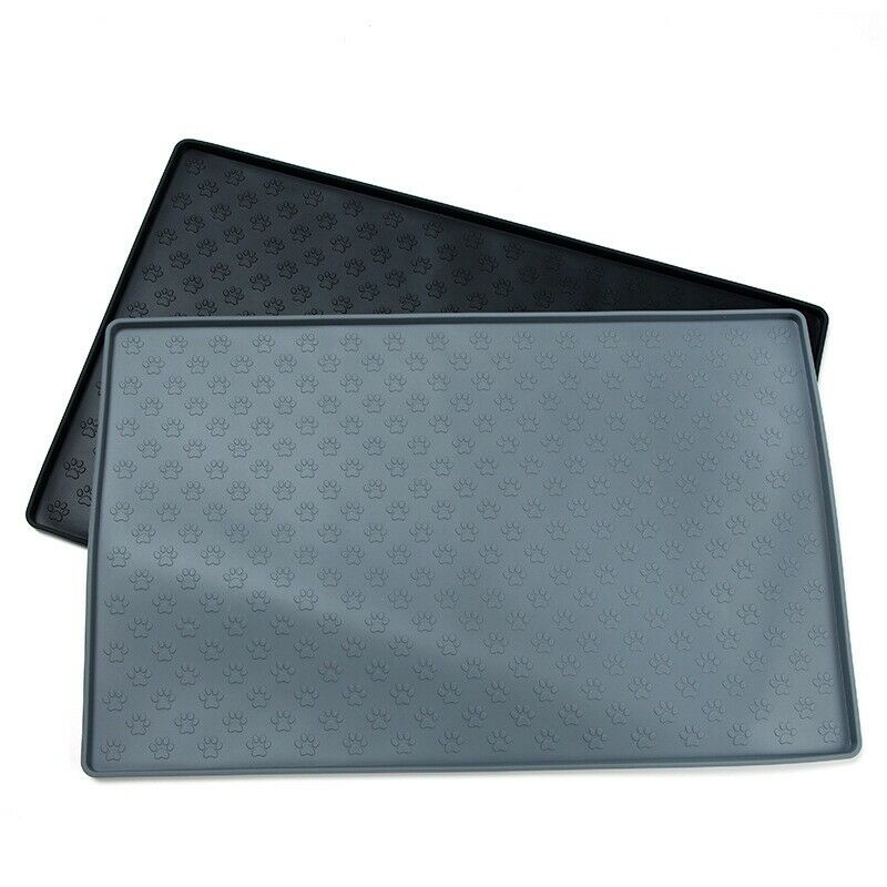 Silicone Pet Feeding Mat - Waterproof, Splash Proof Placemat Raised Edges - Y5Z6