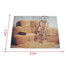 Haystack Stacked barn printed newborn photography backgrounds background St