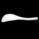 Kitchen Dotted White Plastic Flat Rice Scoop Paddle Meal Spoon V8O2