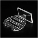 5 X Clear Plastic Earrings Holder Display Stand 59x58mm HOT