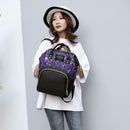 Star Sky Print Mommy Maternity Backpacks Nursing Baby Nappy Bags (Purple) SN9F