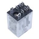 JQX-13F LY2 DC 12V Coil 8-Pin DPDT Green LED Electromagnetic Relay B5I2