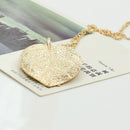 Women Graceful Golden Leaf Exquisite Pendant Necklace Long Sweater Chain 2017YU
