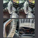 100pc Universally Car Disposable Plastic Steering Wheel Cover Waterproof For Car
