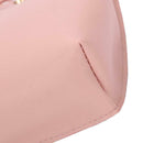 Women Leather Shoulder Bucket Bag Deer Pendant Handbag Messenger Bag(Pink)