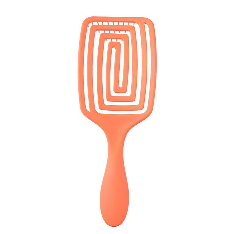 Hollow Hair Brush Scalp Massage Comb Hairdress Styling Hairbrush (Orange)