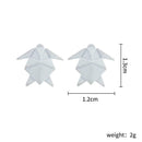 Fashion Women Geometric Folden Ear Stud Creative Earrings Casual Jewelry