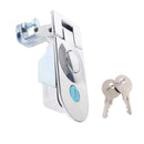 2x Compression Latch Panel Lock for Motorhome Flush Lever Adjustable Sliver