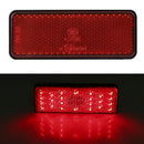 Motorcycle Scooter 24LED Tail Brake Stop Turn Signal Lamp Rectangle Reflector 3C
