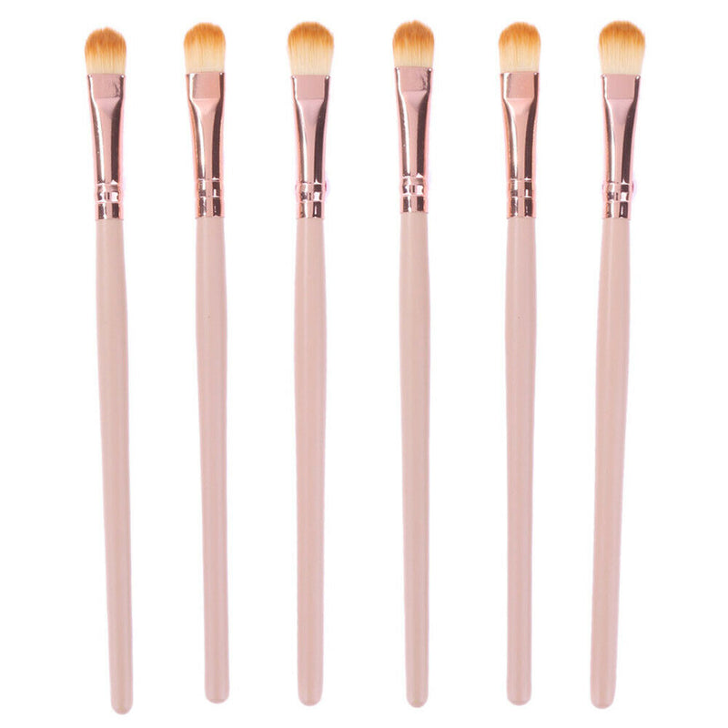 6pcs/set PVC Makeup Brushes Eye Shadow Brushes Cosmetics Makeup Tools Set A