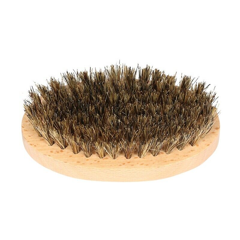 Bluezoo Men'S Beard Brush Boar Bristle Shaving Brush Male Facial Beard Clea P7E6