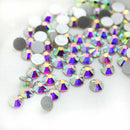 Glitter Rhinestones AB Fix Flat Back Sewing & Fabric Garment Rhinestone Nai