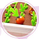 Wooden Radish Farm Game Toys Puzzle Fun Early Training 3-6 Year Olds Kids